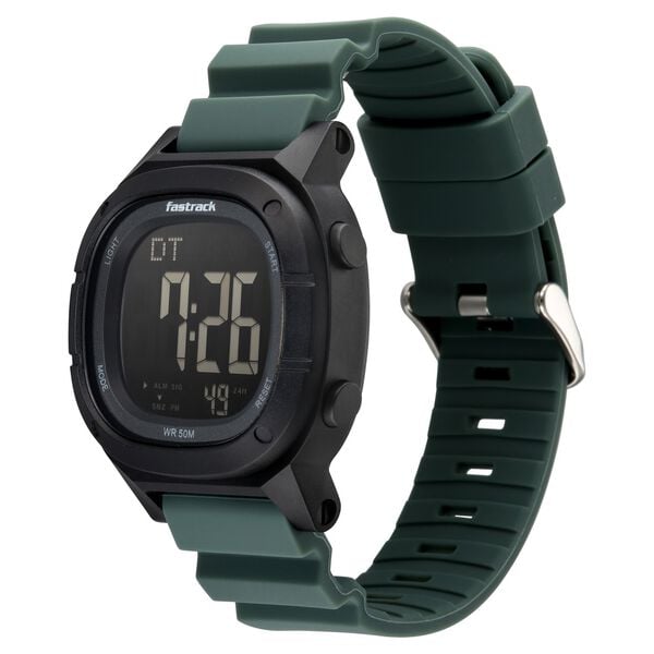 Fastrack StreetStyle Unisex Forest Green Digital Watch - image number 2