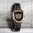 Fastrack Wonder Woman Quartz Analog Black Dial Metal Strap Watch for Girls - image number 0