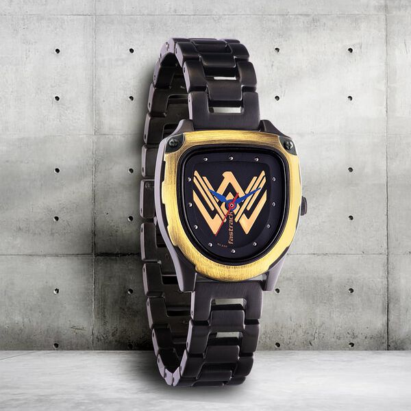 Fastrack Wonder Woman Quartz Analog Black Dial Metal Strap Watch for Girls - image number 0