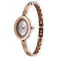 Vyb Luna By Fastrack Quartz Analog White Dial Rose Gold Metal Strap Watch For Girls - image number 2
