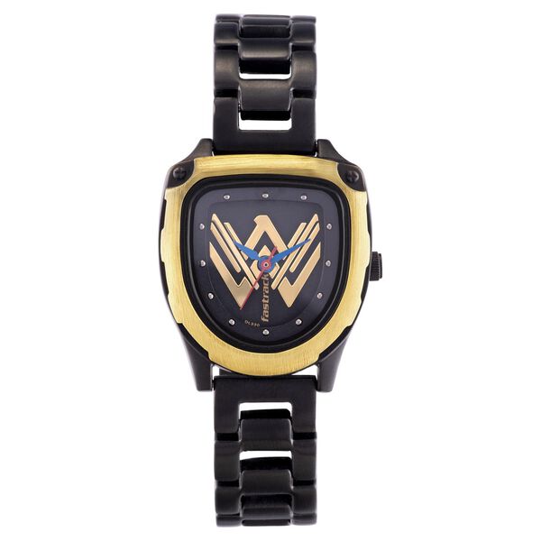 Fastrack Wonder Woman Quartz Analog Black Dial Metal Strap Watch for Girls - image number 2
