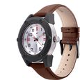 Fastrack Modular Quartz Analog Silver Dial Leather Strap Watch for Guys - image number 2