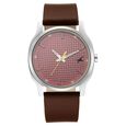 Fastrack Stunners Quartz Analog Red Dial Leather Strap Watch for Guys - image number 2