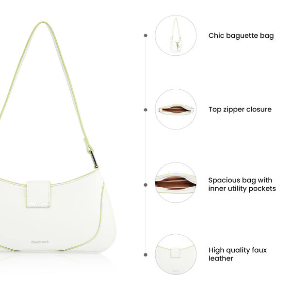 Fastrack Buckle Shoulder Bag in White - image number 7