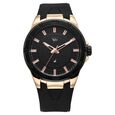 Vyb Challenger By Fastrack Quartz Analog Black Dial Silicone Strap Watch For Guys - image number 2