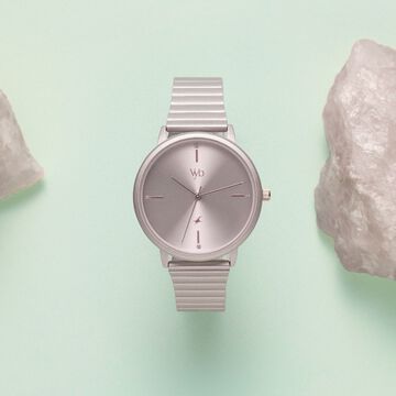 Fastrack Vyb Bliss Quartz Analog Sand Dial Metal Strap Watch For Girls
