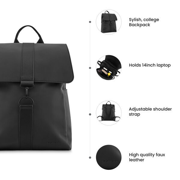 Black College Backpack - image number 7