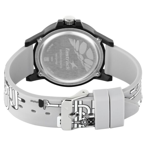 Fastrack Hashtag Quartz Analog Multicoloured Dial Silicone Strap Unisex Watch - image number 4
