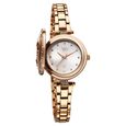 Vyb Eclipse By Fastrack Quartz Analog White Dial Rose Gold Stainless Steel Strap Watch For Girls - image number 1