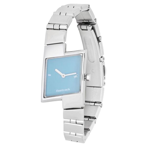 Fastrack Quartz Analog Blue Dial Stainless Steel Strap Watch for Girls - image number 1