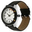 Fastrack Quartz Analog Silver Dial Leather Strap Watch for Guys - image number 1