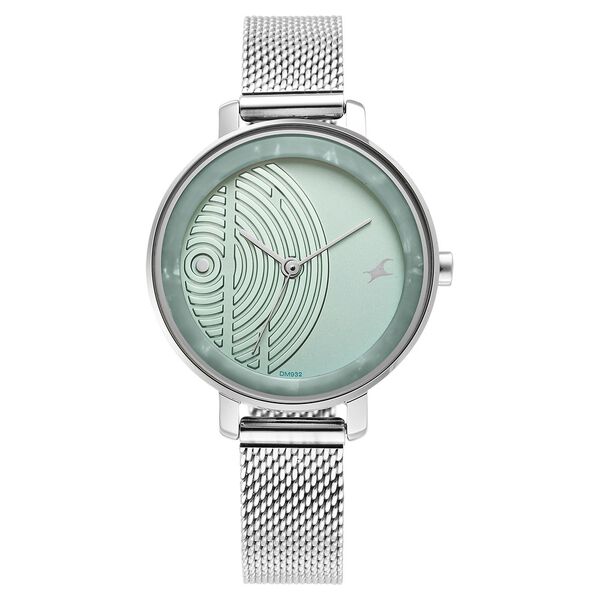 Fastrack Younique Quartz Analog Blue Dial Stainless Steel Strap Watch for Girls - image number 2