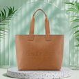 Tan College Tote Bag - image number 0