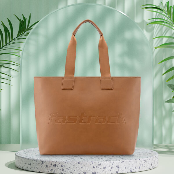 Tan College Tote Bag - image number 0