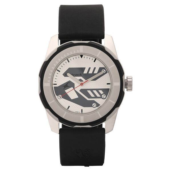 Fastrack Sport Quartz Analog Silver Dial Plastic Strap Watch for Guys - image number 1
