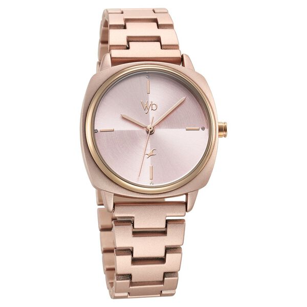 Fastrack Vyb Slayer Quartz Analog Pink Dial Metal Strap Watch for Girls - image number 2
