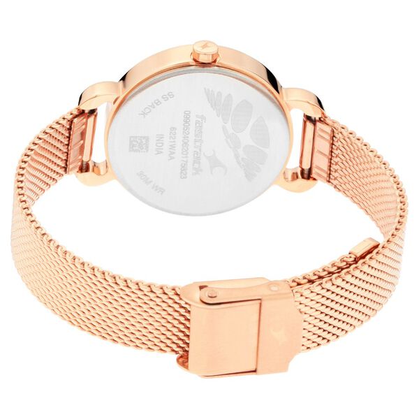 Fastrack Animal Print Quartz Analog Bicolour Dial Stainless Steel Strap Watch for Girls - image number 5