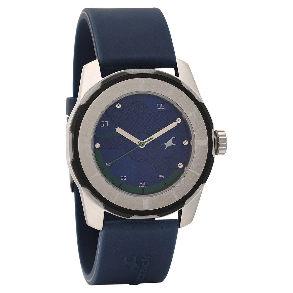 Fastrack watch blue strap best sale