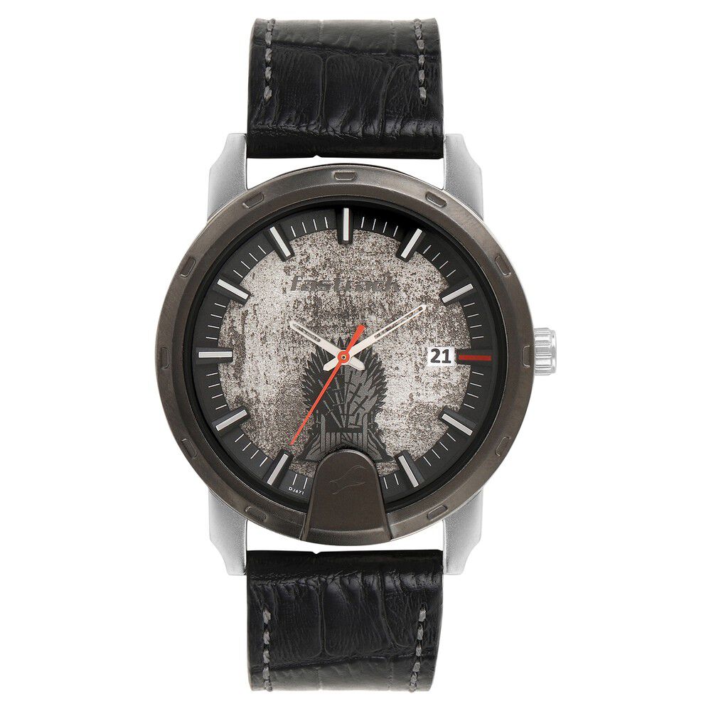 Fastrack Game Of Thrones Quartz Analog with Date Anthracite Dial