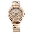 Fastrack Cerame Quartz Multifunction Beige Dial With Champagne Color Steel & Ceramic Strap Watch For Girls - image number 1