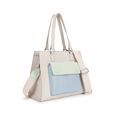 Pastel Colorblock Satchel Bag - image number 2
