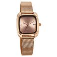 Vyb Minimalist By Fastrack Quartz Analog Pink Dial Metal Strap Watch For Girls - image number 0