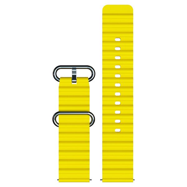 Fastrack Smart Yellow Silicone Bubble Strap 22 mm - image number 0