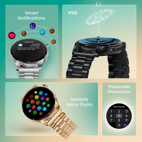 Fastrack Dezire FX1 Pro with 3.6 CM AMOLED Display with Functional Crown,SingleSync BT Calling,AOD,AI Voice Assistant - image number 7