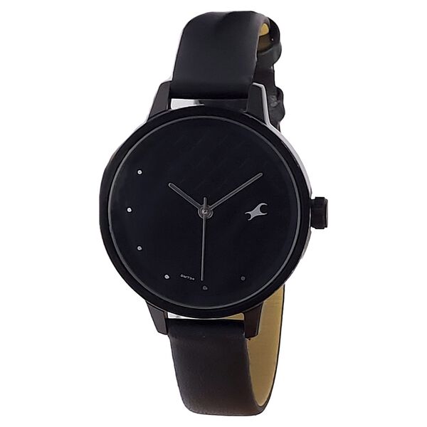 Buy Online Fastrack Quartz Analog Black Dial With Black Color