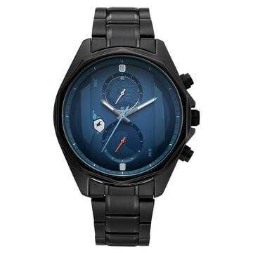 Fastrack Oceanyx 2.0 Chronograph Watch for Men with Blue Dial & Black Metal Strap