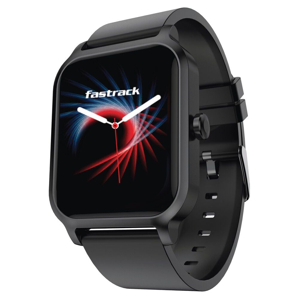 Buy Online Fastrack Reflex Charge Black Sleek UltraVU Display Sleep Tracking Smartwatch 38083pp06 p Fastrack