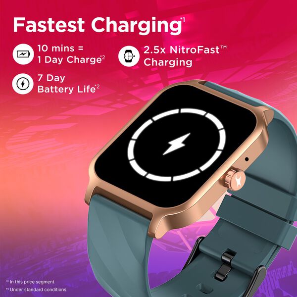 Fastrack Revoltt FS1 Smart Watch 1.85'' UltraVU Display Blazing Fast UI Working Crown AI Voice Assistant - image number 3