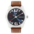 Fastrack Hitlist Quartz Analog Blue Dial Leather Strap Watch for Guys - image number 1