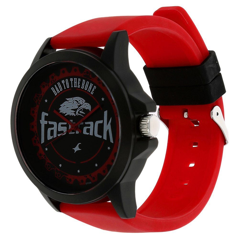 Fastrack black and red watch store