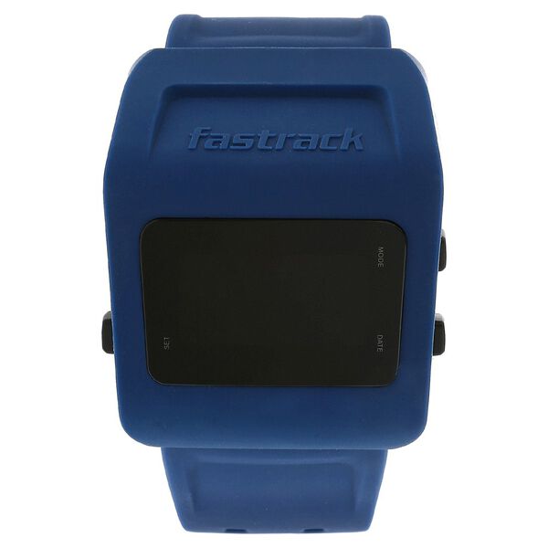 Fastrack Digital Grey Dial Silicone Strap Watch for Guys - image number 0