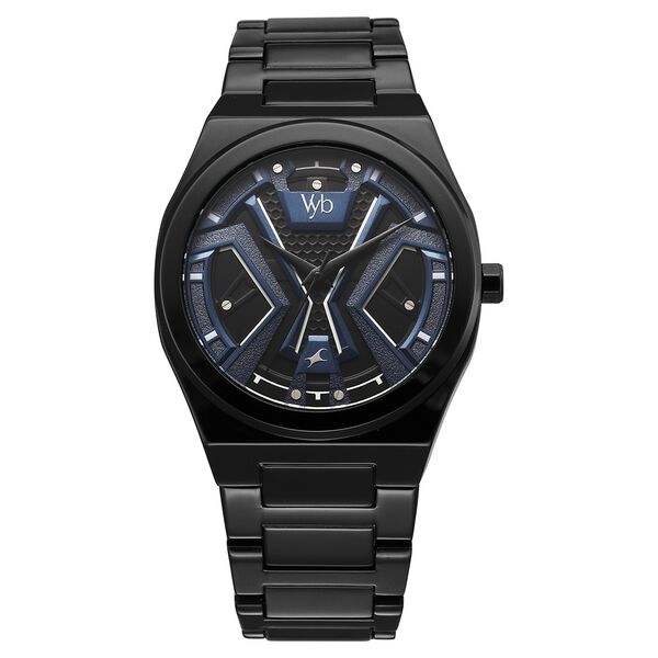 Vyb Limitless By Fastrack Quartz Analog Blue Dial Metal Strap Watch For Guys - image number 2
