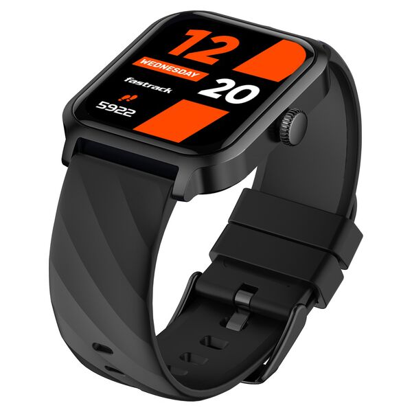 Fastrack Rave FX2 with 4.64 cm UltraVU HD Display, SingleSync BT Calling, Functional Crown with Black Strap - image number 2
