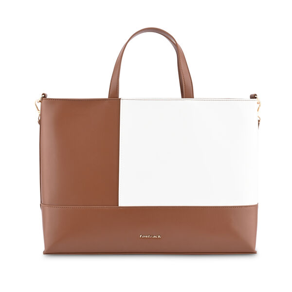 Fastrack ColourPop Laptop Tote in Tan - image number 4