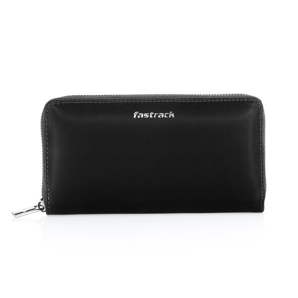 Fastrack  Black Zip-around Wallet - image number 0