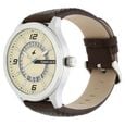 Fastrack Loopholes Quartz Analog with Date Beige Dial Leather Strap Watch for Guys - image number 2