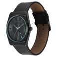 Fastrack Stunners Quartz Analog Black Dial Black Leather Strap Watch For Guys - image number 2