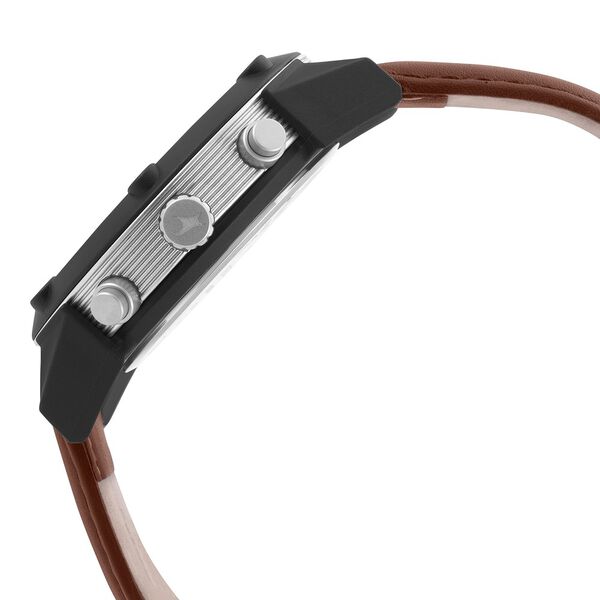 Fastrack Modular Quartz Analog White Dial Leather Strap Watch for Guys - image number 3