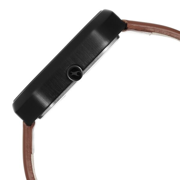 Fastrack After Dark Grey Dial Leather Strap Watch for Guys - image number 4