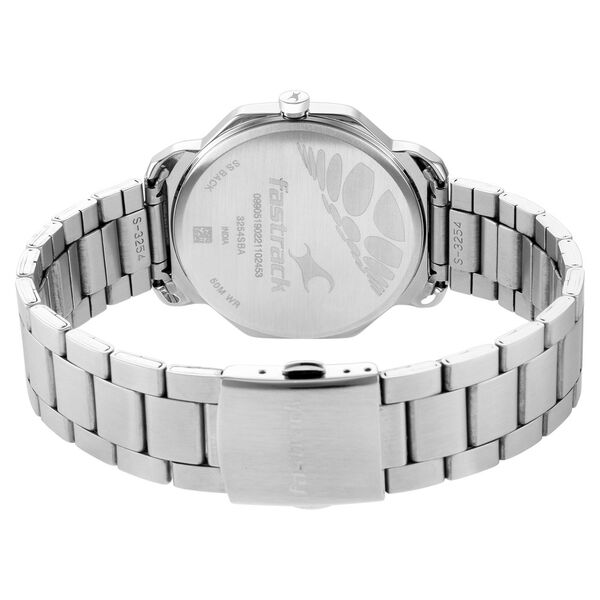 Fastrack Stunners Quartz Analog Silver Dial Metal Strap Watch for Guys - image number 5