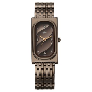 Fastrack Gelato brown analog bracelet watch with Chocolate dial for Girls