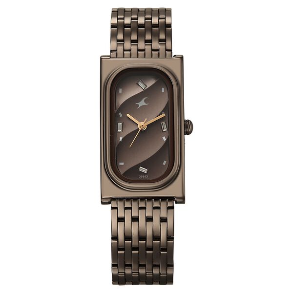 Fastrack Gelato brown analog bracelet watch with Chocolate dial for Girls - image number 0