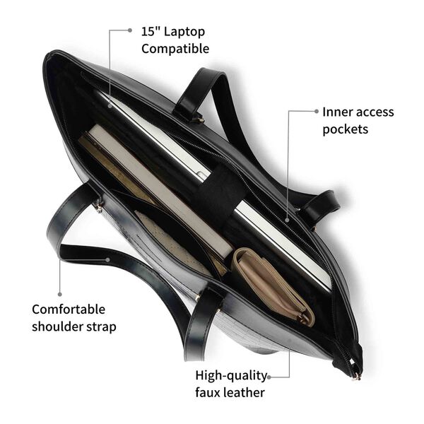 Fastrack Croco Core Tote Bag - image number 9