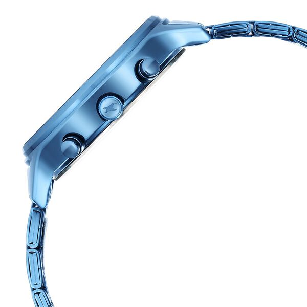 Fastrack Style Up Blue Dial Stainless Steel Strap Watch for Girls - image number 4