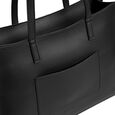 Fastrack Chic Spacious Laptop Tote Bag for Women | Stylish Casual Bag for Ladies, Women, Girls | College, Work Bag Made of High-Quality Faux Leather (Black) - image number 4