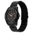 Vyb Challenger By Fastrack Quartz Analog Black Dial Black Stainless Steel Strap Watch For Guys - image number 4